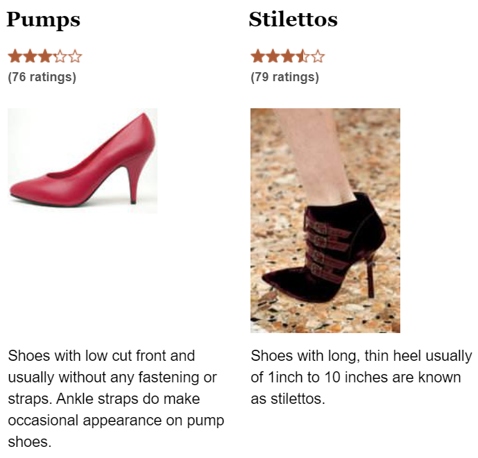 pumps vs stilettoes 
